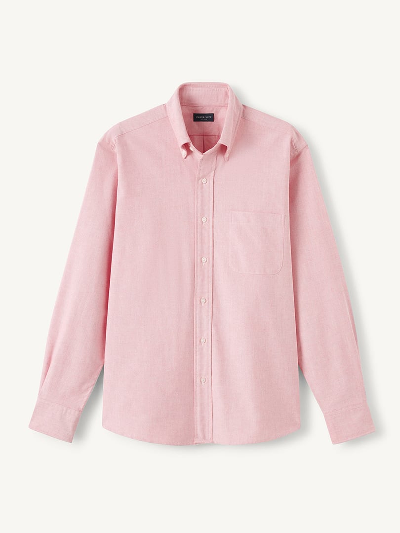 Clark Red Oxford Cloth Oxford Cloth Button Down Product Image