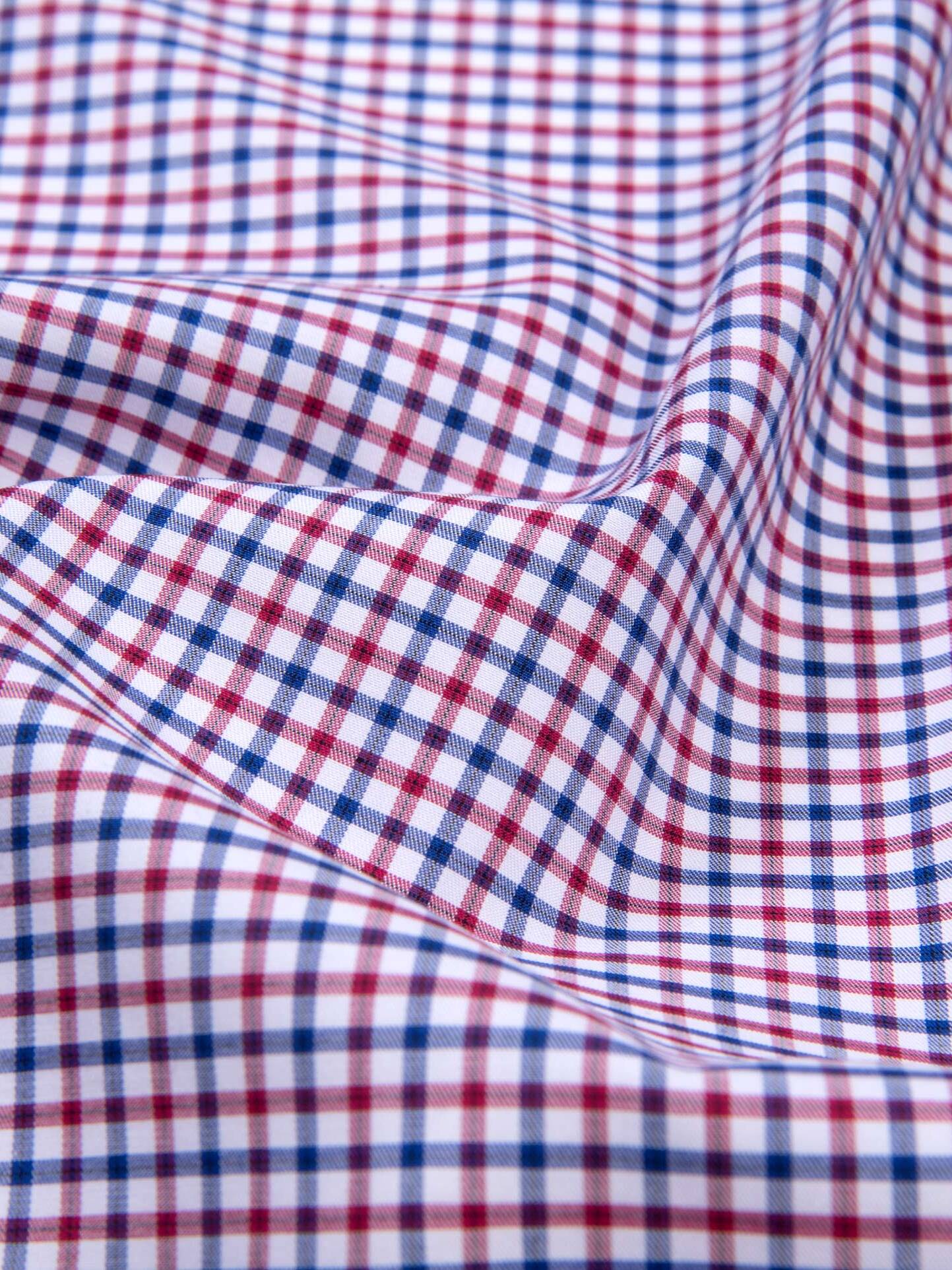 William Red and Blue Tattersall Shirts by Proper Cloth