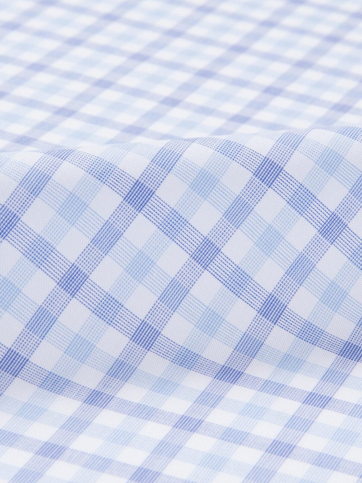 The Irving Broadcloth Dress Shirt in Blue Check