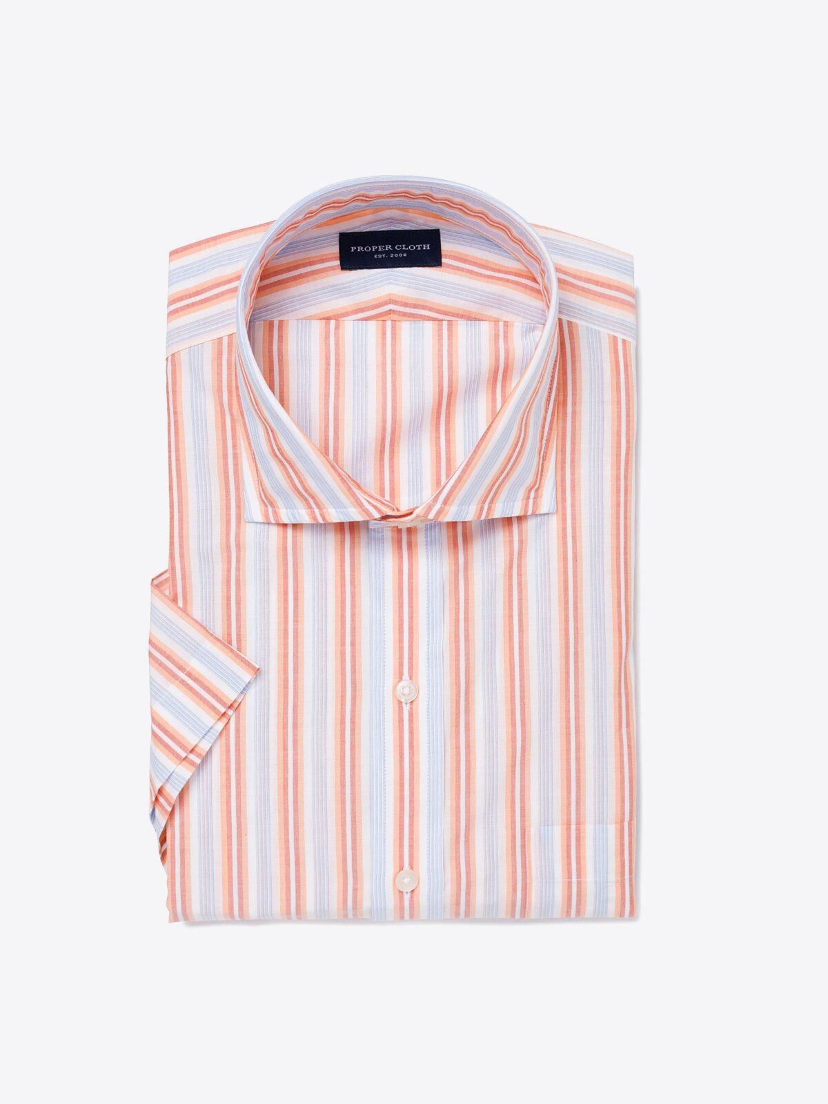 mens orange striped dress shirt Karl Knox Dress Shirt Mens Orange Striped w/ Cuff Links
