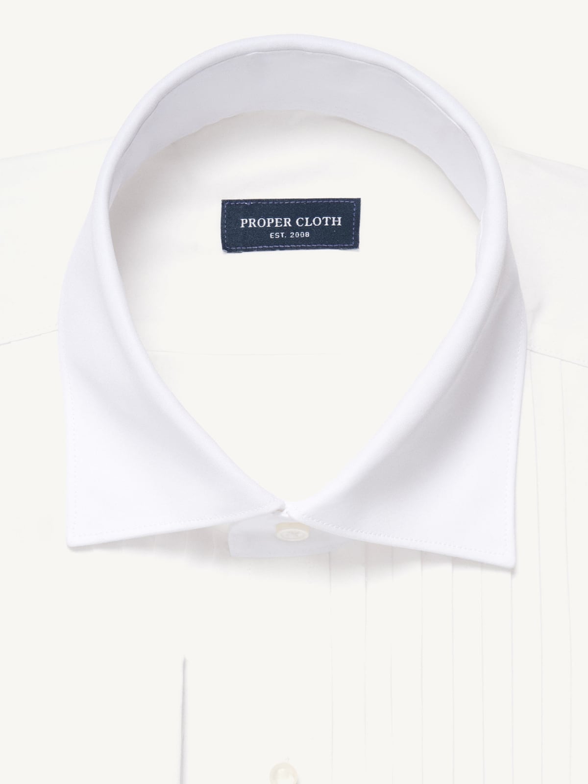 slim fit dress slacks Dress Shirt in White with Spread Collar by Alain Dupetit main image 1