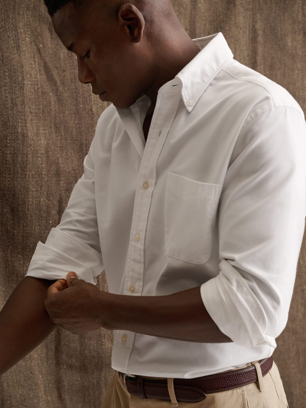 The Japanese Sea Island Cotton Oxford in White