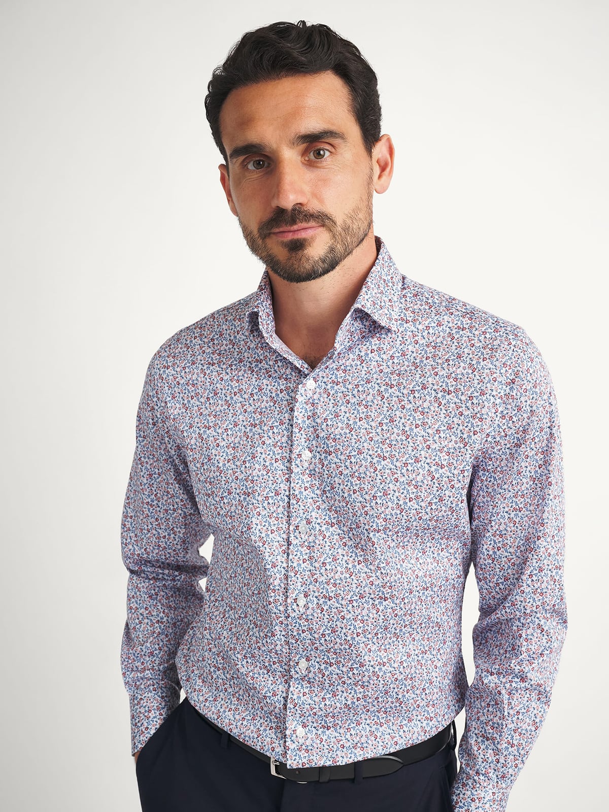 pink blue dress shirt Pink Lily Rory Pink and Blue Plaid Flannel Button Down Top main image 0