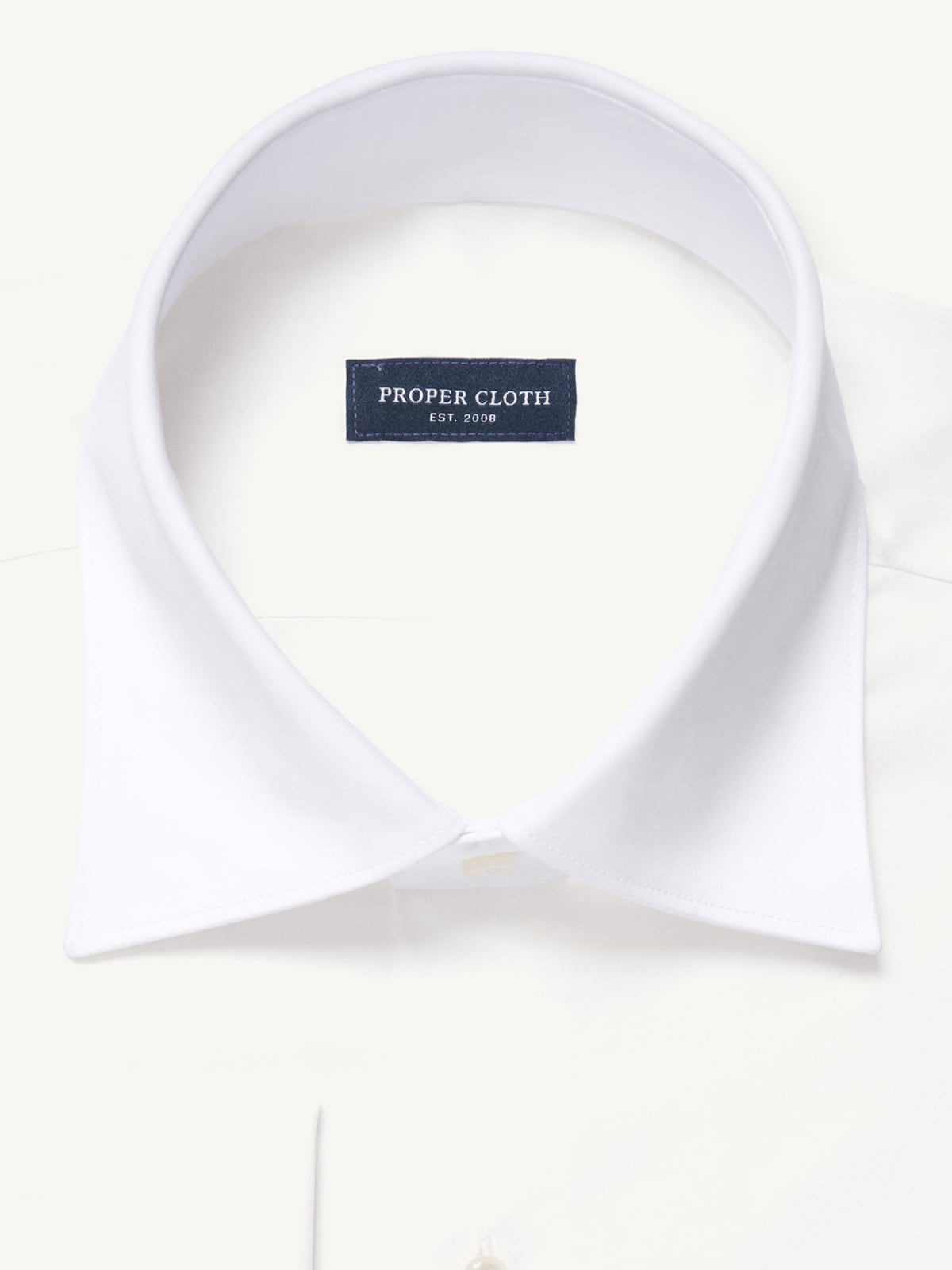 The Plain Front Tuxedo Shirt in Thomas Mason Goldline 140s Twill