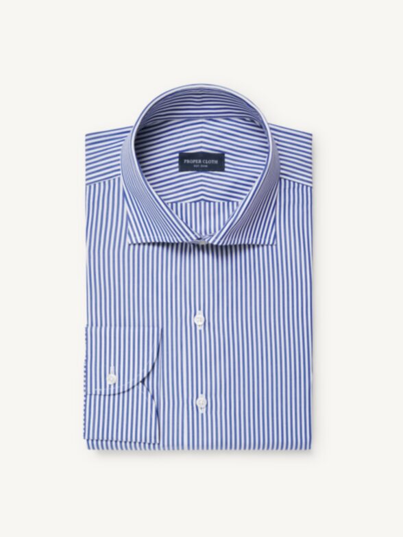 Thumb Photo of Stanton 120s Navy Bengal Stripe Broadcloth