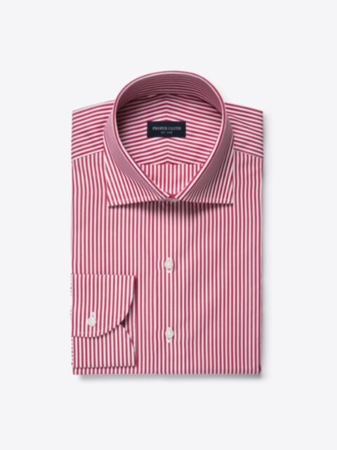 Shop Stanton 120s Red Bengal Stripe