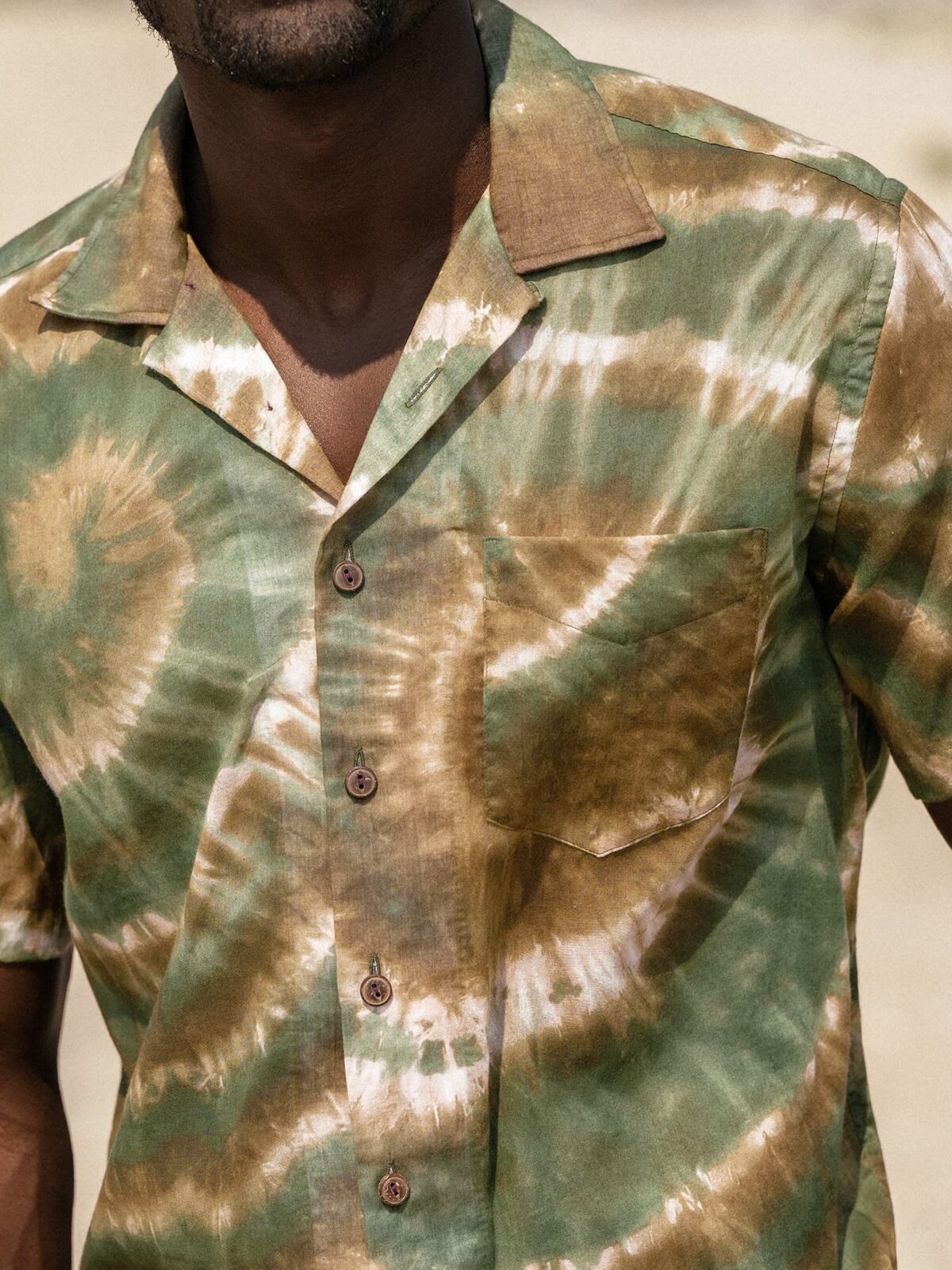 Fatigue Featherweight Batiste Tie Dye Shirt by Proper Cloth