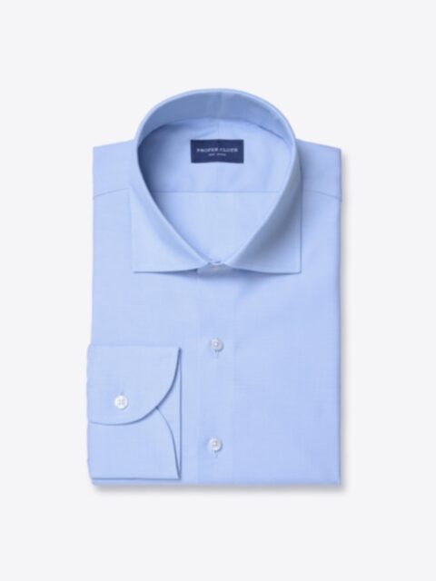Shop Regent Light Blue 120s End on End Twill