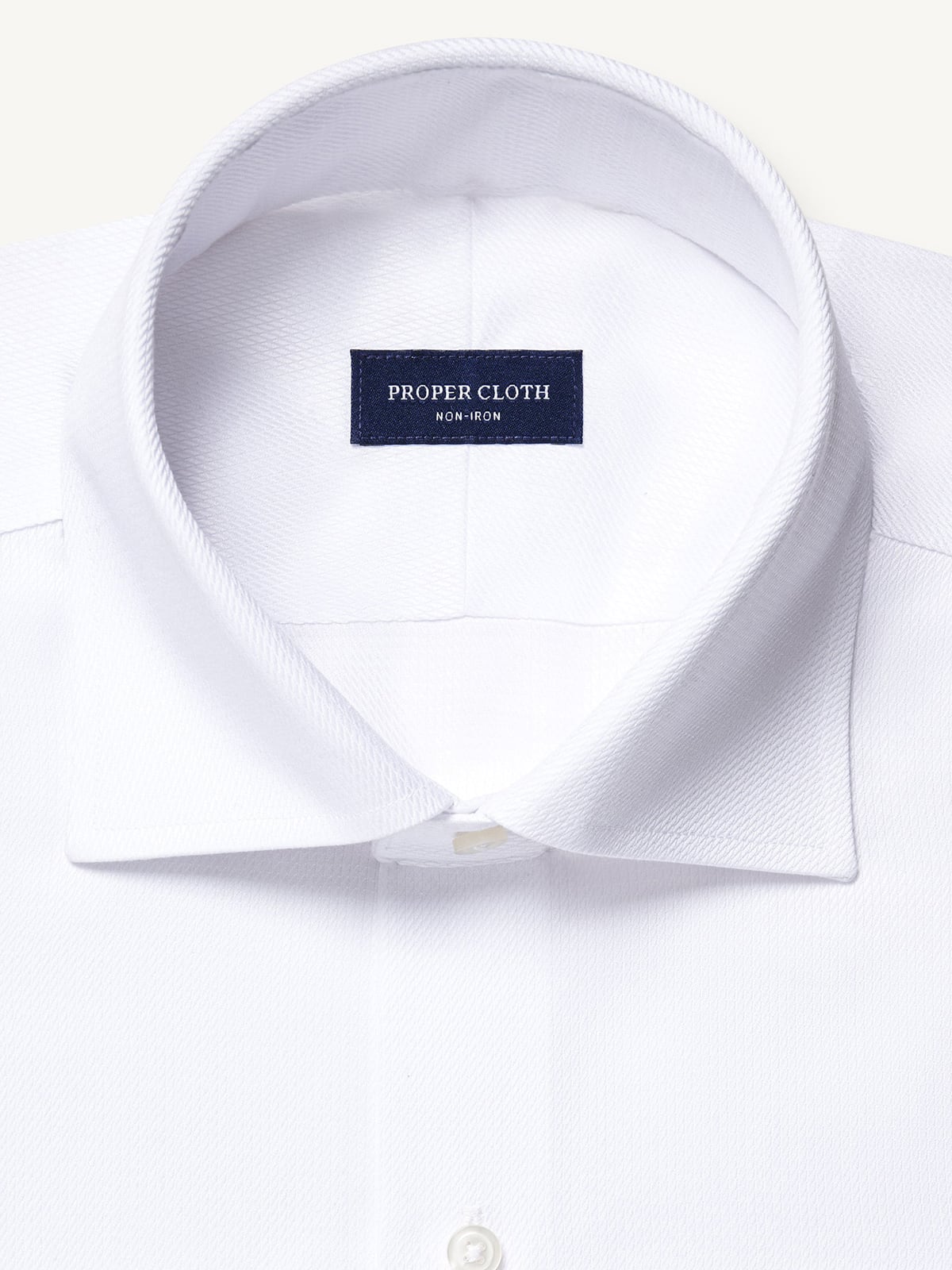 The Non-Iron Shirt in White Dobby The Non-Iron Shirt in White Dobby