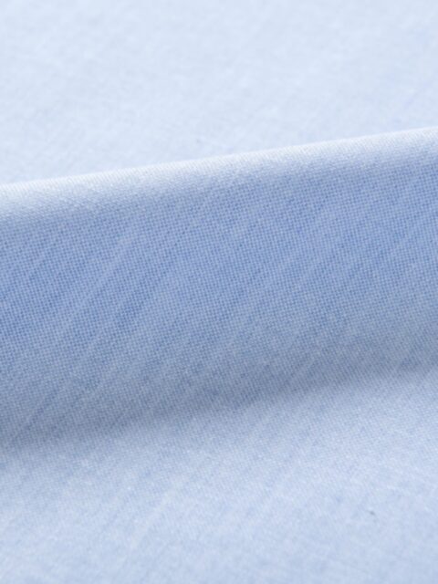 Canclini Light Blue Recycled Cotton Chambray Shirts by Proper Cloth