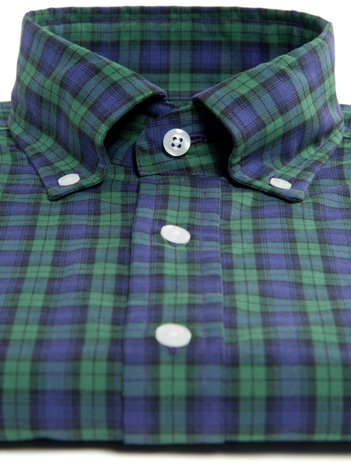 black watch dress shirt Proper Cloth Men's Portuguese Black Watch Plaid Tartan Custom Dress Shirt