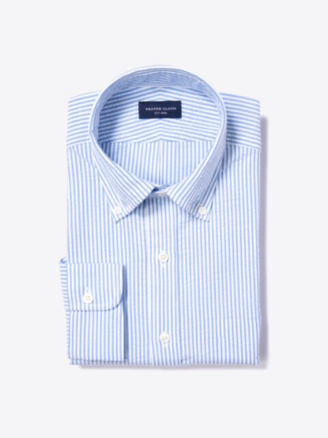 Shop Portuguese Blue Stripe Seersucker