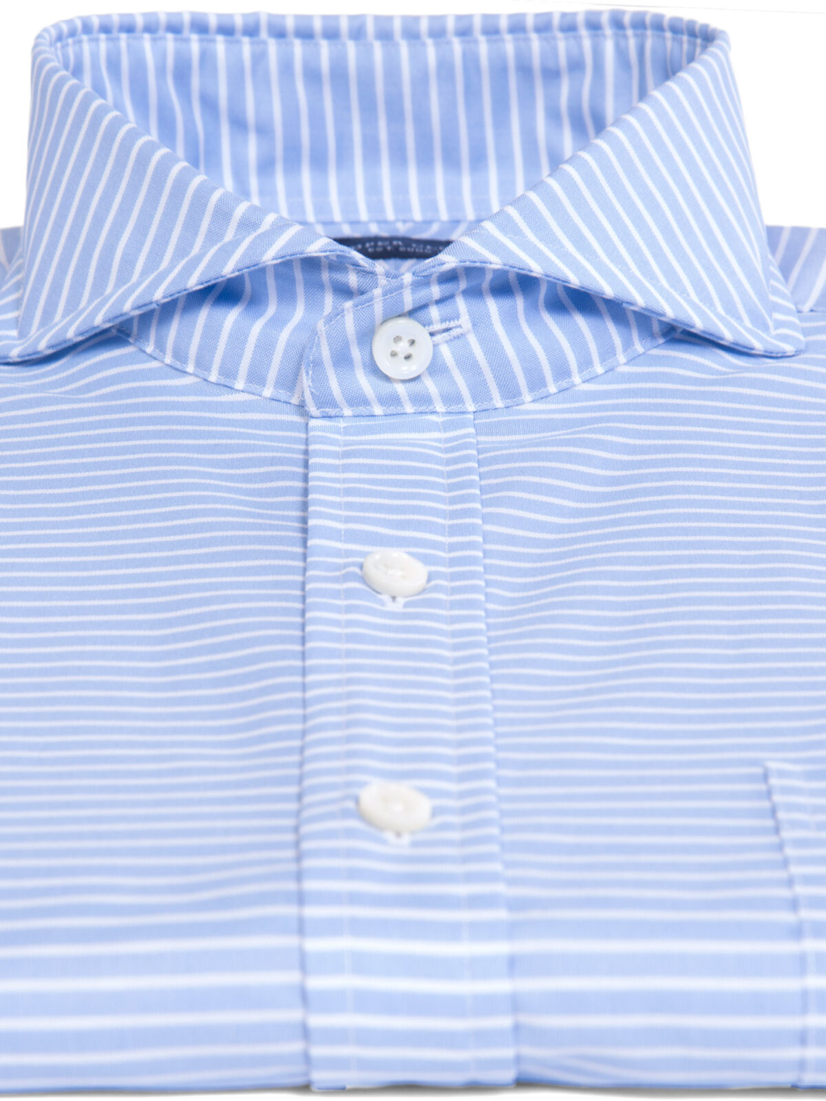 Thomas Mason Light Blue Horizontal Stripe Shirt