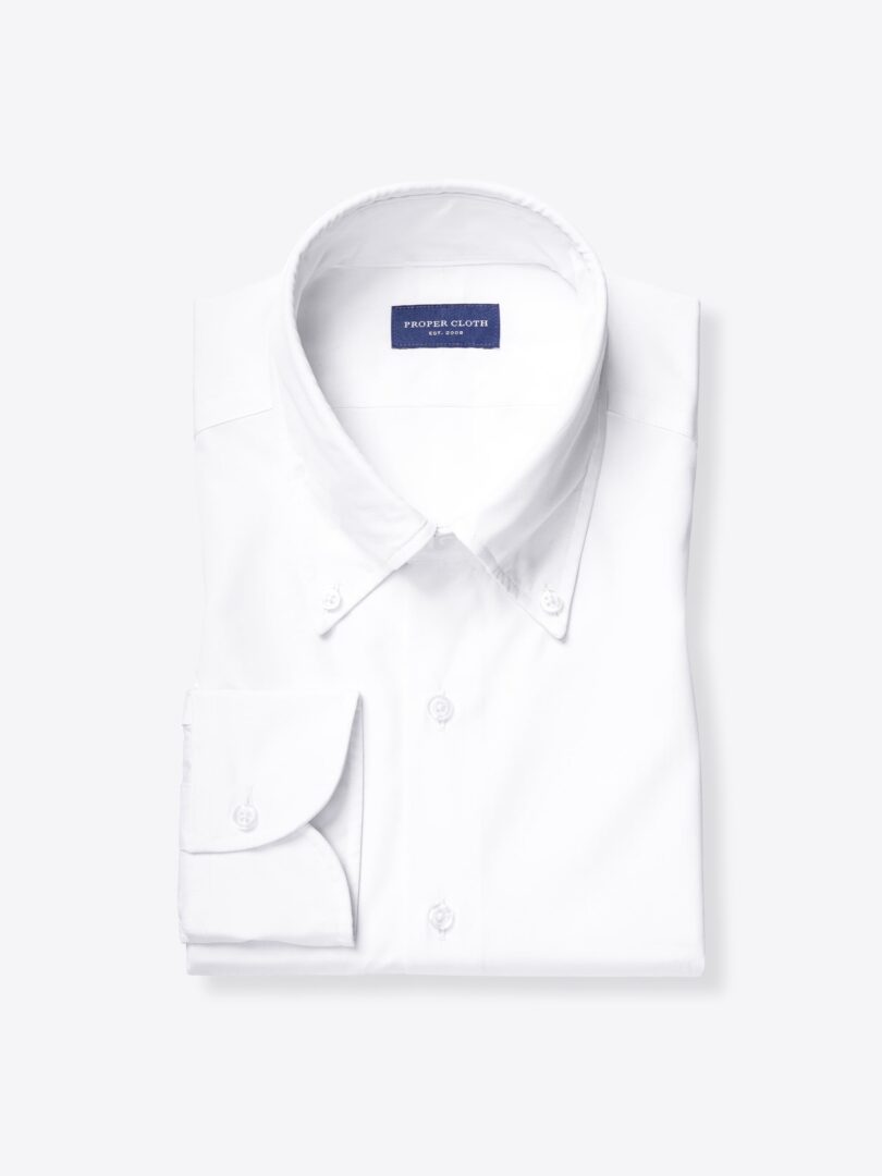 Thomas Mason White Organic Broadcloth 