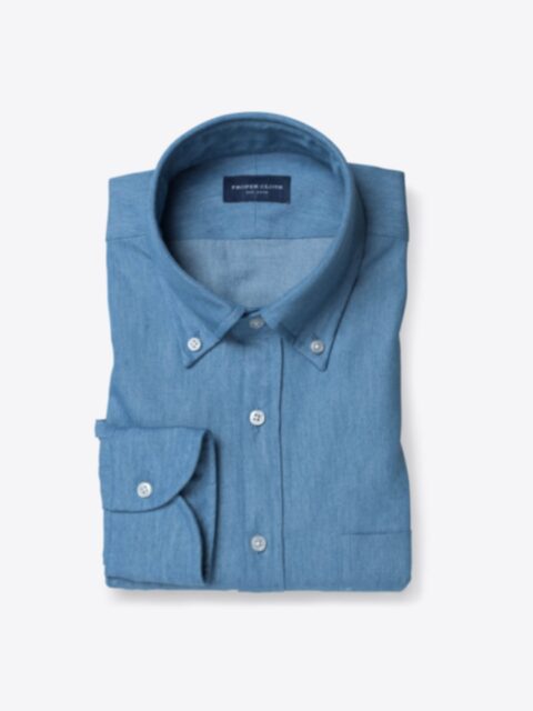 Shop Cotton and Tencel Light Wash Denim