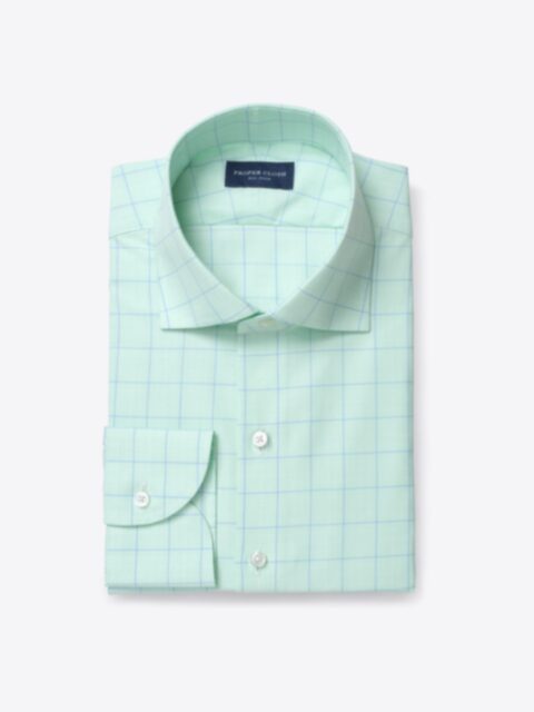 Shop Como Mint and Blue Glen Check