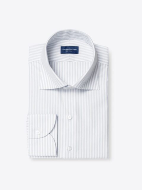 Shop Thomas Mason WR Light Grey Stripe