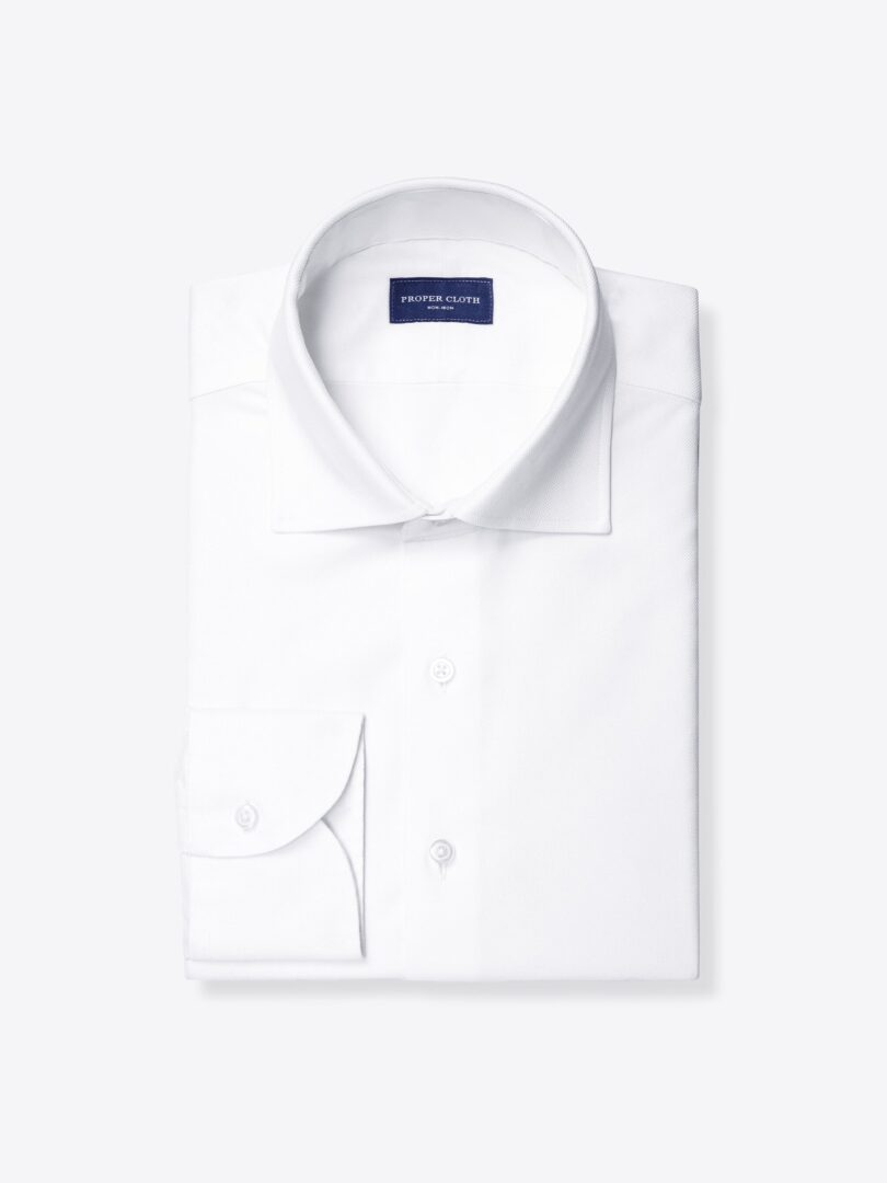 Non-Iron Supima White Royal Oxford Shirts by Proper Cloth