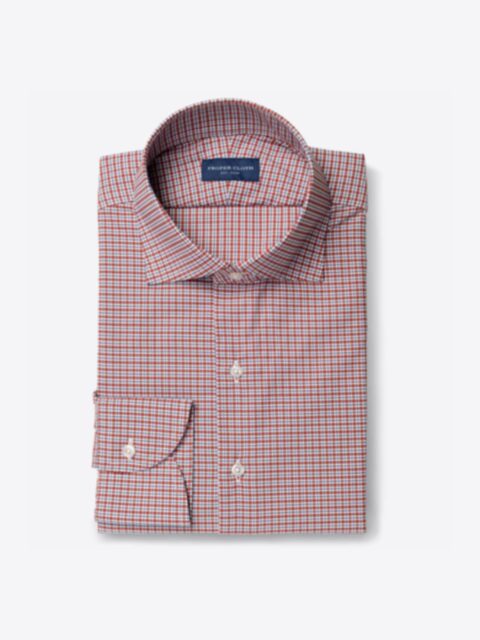 Shop Performance Scarlet and Navy Small Check