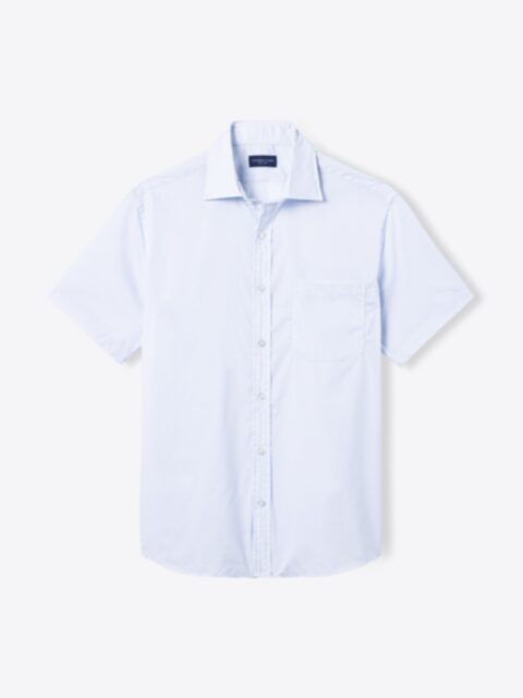 Shop White and Light Blue Micro Print