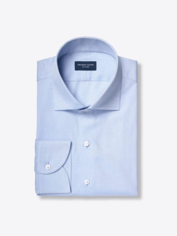 Non-Iron Supima Blue Pinpoint Product Image