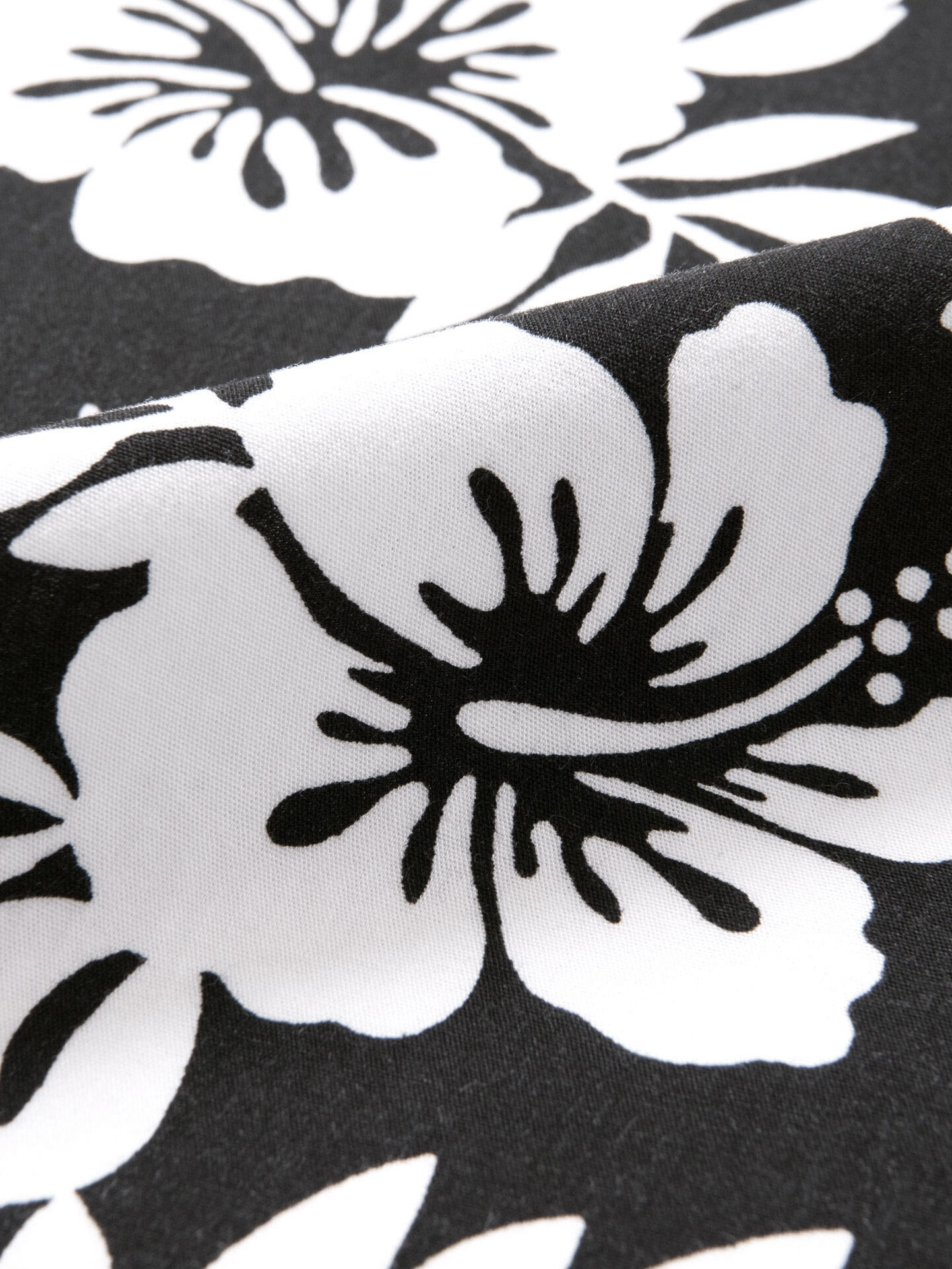 Japanese Black and White Aloha Floral Shirts by Proper Cloth