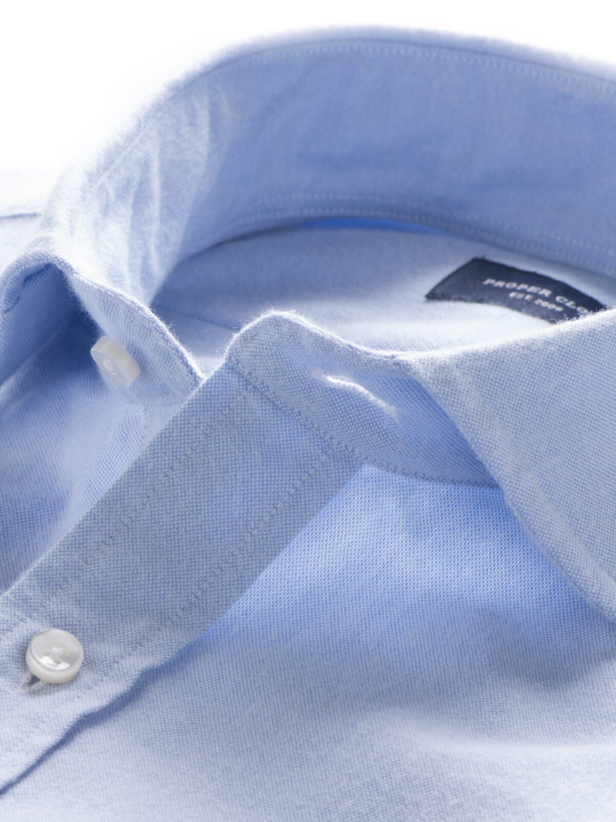 Light Blue Flannel Oxford Custom Dress Shirt Shirt by Proper Cloth