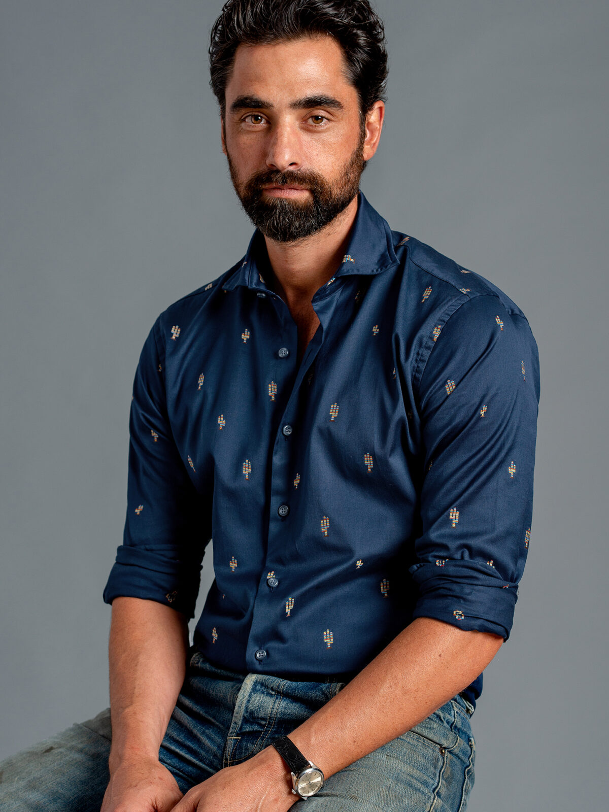 cactus dress shirt Cactus Men Button up Shirt, Desert Black Western Short Sleeve Print Casual Buttoned Down Summer Male Guys Collared Designer Dress