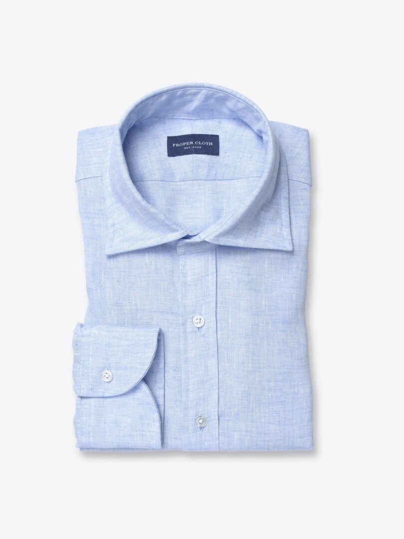 Positano Light Blue Italian Linen Shirts by Proper Cloth