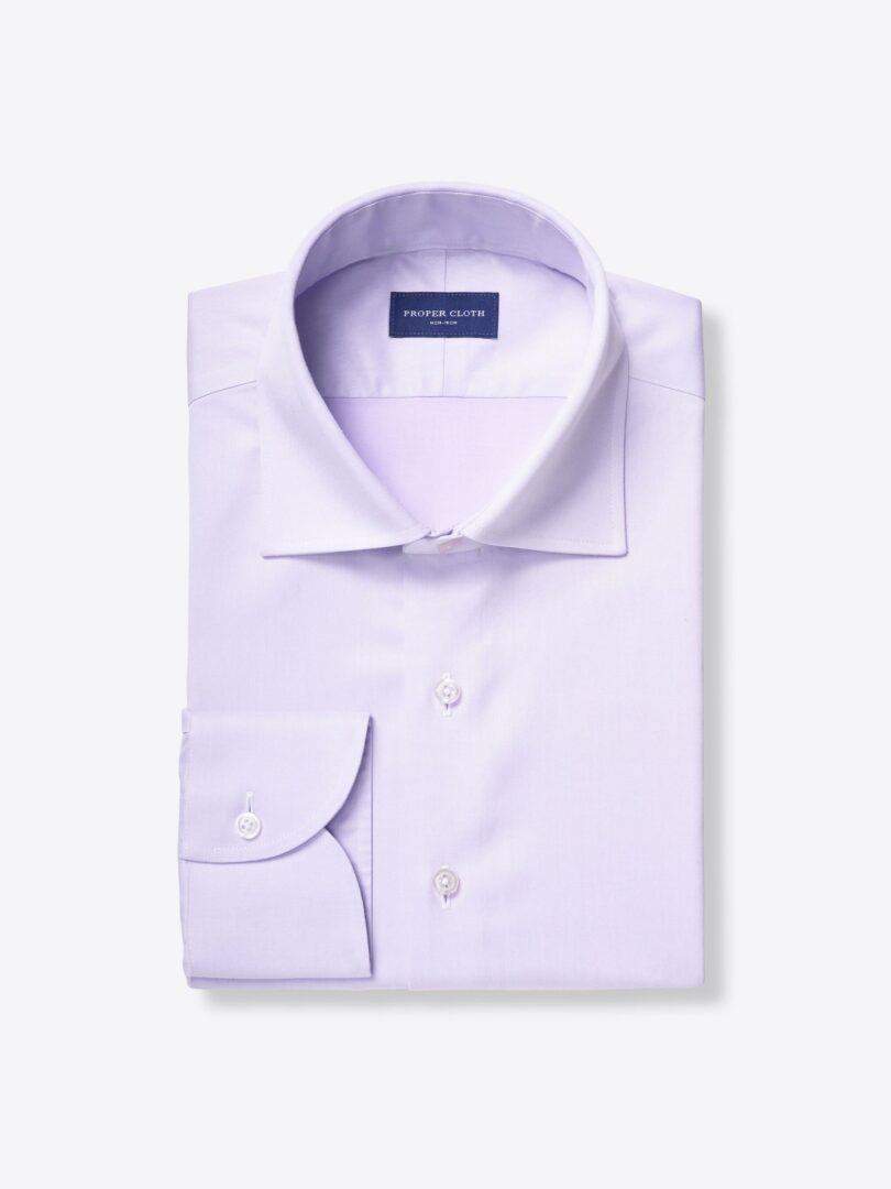 Non-Iron Lavender Fine Twill Product Image