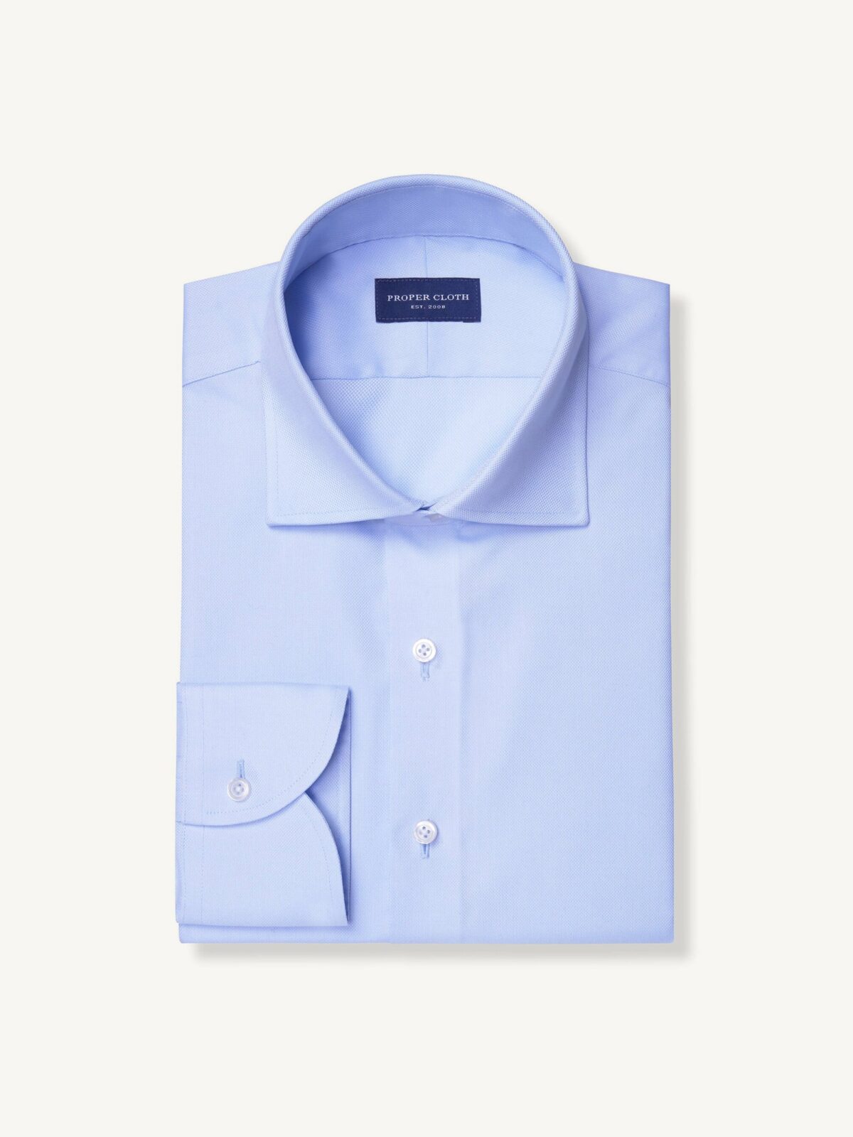 The Thomas Mason Wrinkle-Resistant Dress Shirt in Light Blue Royal