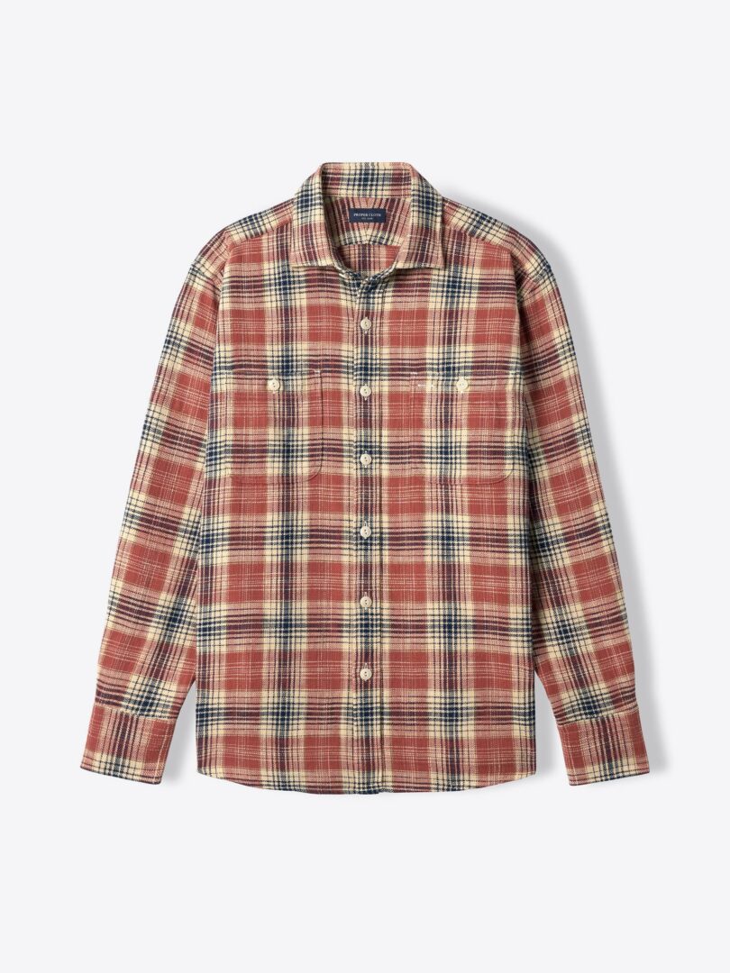 Jackson Red Navy and Beige Country Plaid 