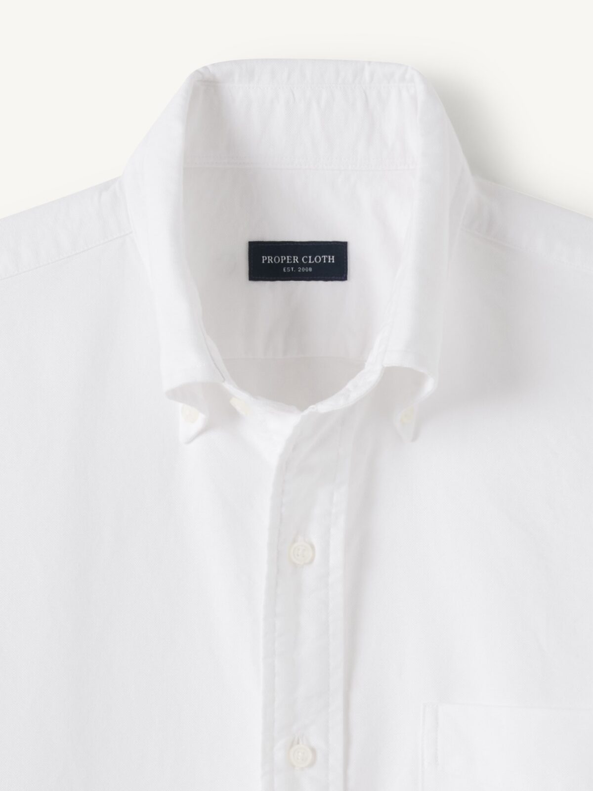 button-down dress shirt in white oxford reviews Thursday Boot Company Men's White Cotton Oxford Shirt Size L
