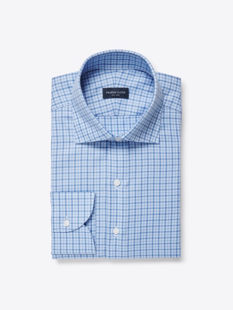 Men’s Mayfair Wrinkle-Resistant Tonal Blue Multi Check Thumb