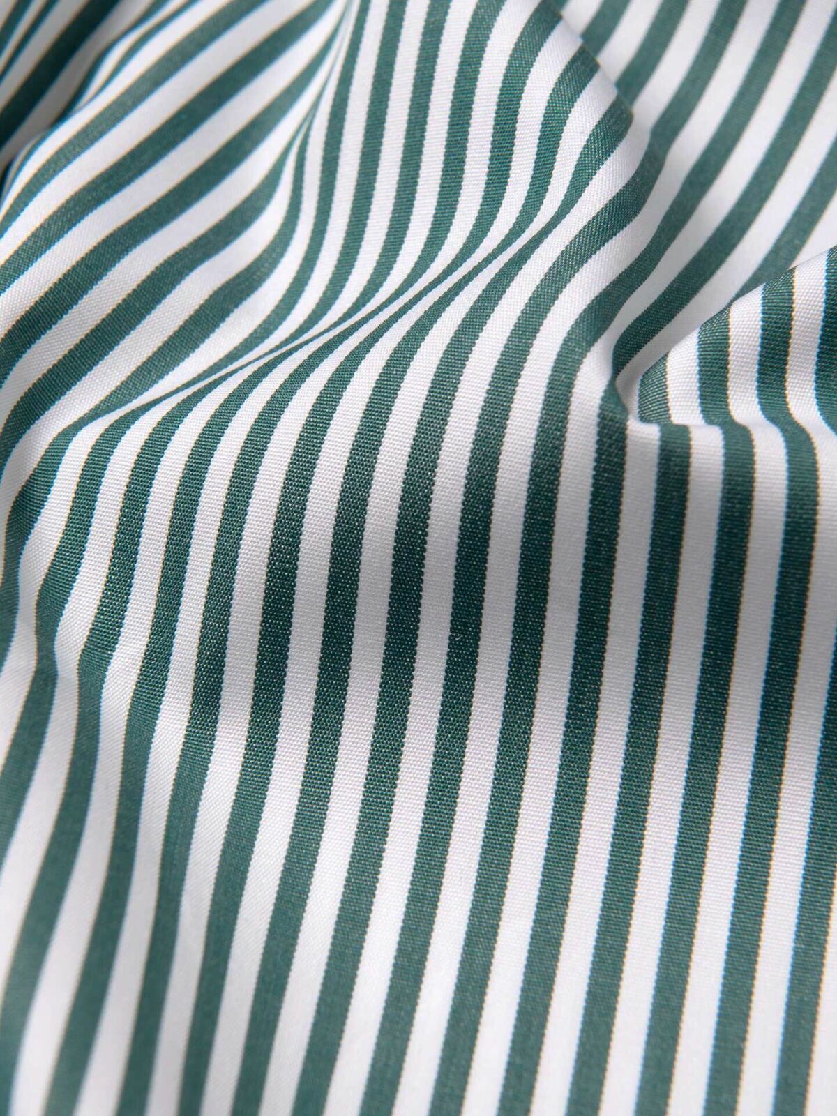 Proper Cloth Stanton 120s Green Bengal Stripe Broadcloth Custom Made Shirt