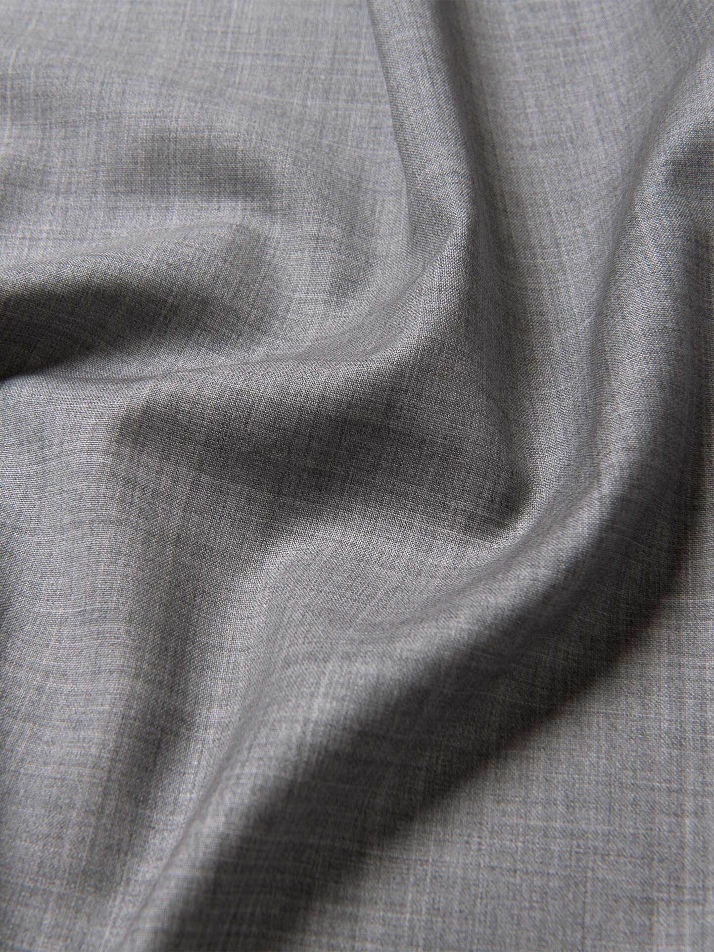 Reda Light Grey Melange Merino Wool Shirts by Proper Cloth