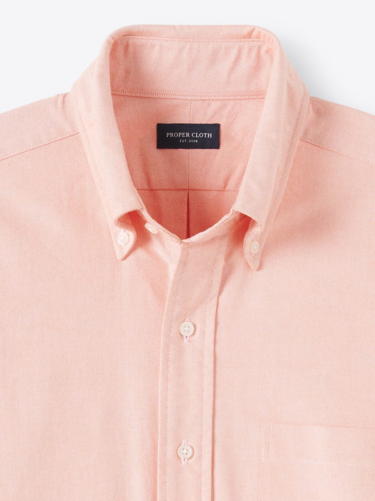 Clark Peach Oxford Cloth Shirt by Proper Cloth