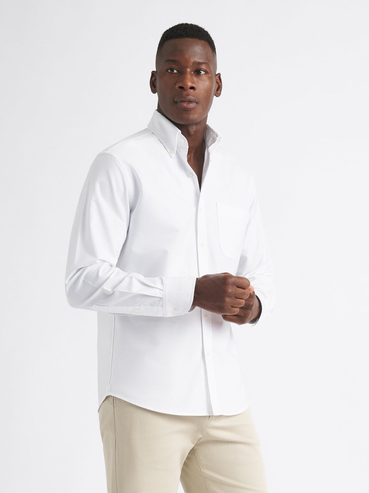 The Thomas Mason Premium Oxford Cloth Button Down in White