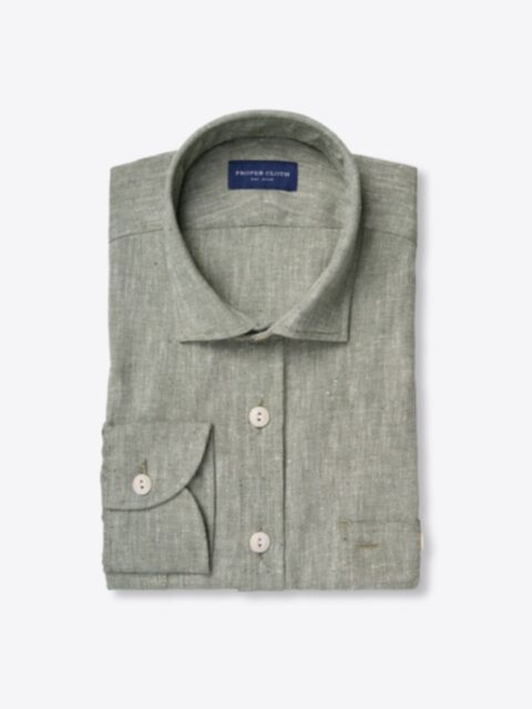 Shop Toscana Laurel Melange Recycled Cotton Chambray