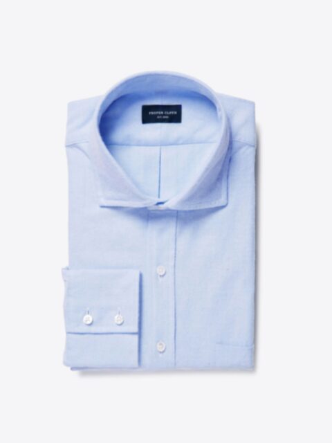 Shop Light Blue Flannel Oxford