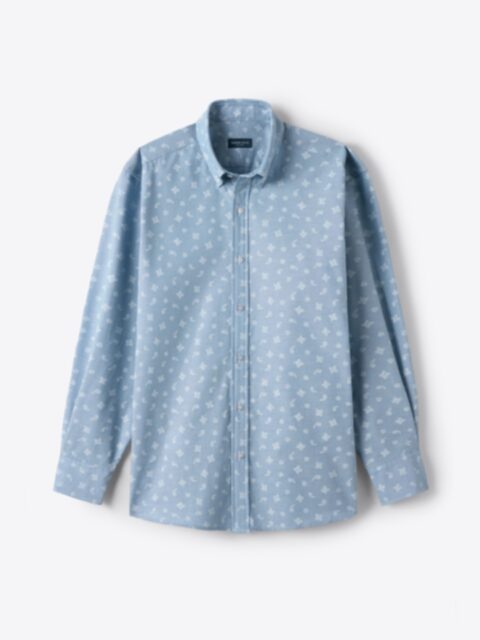 Shop Light Blue Chambray Bandana Print