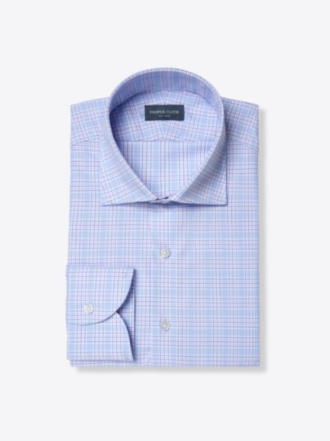Shop Thomas Mason WR Lavender and Blue Multi Check