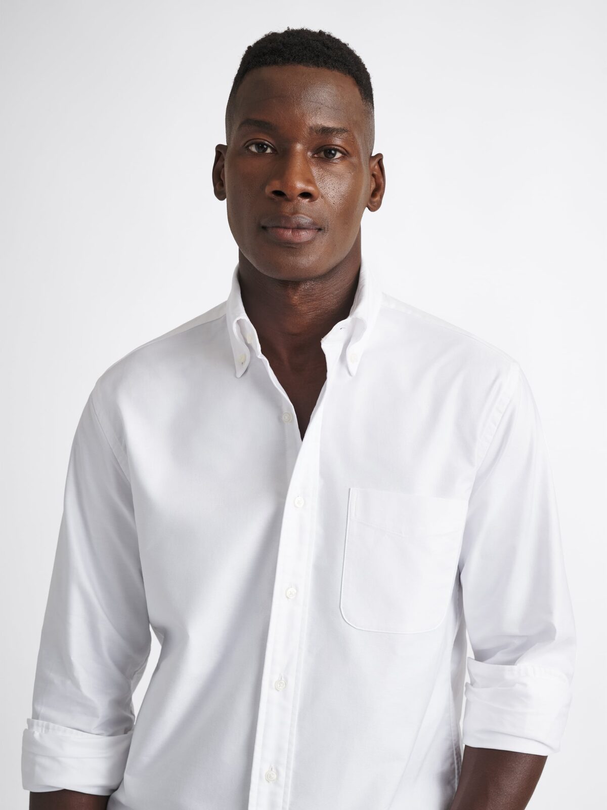 The Clark Oxford Cloth Button Down in White