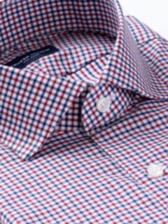 The William Dress Shirt in Red and Blue Tattersall The William Dress Shirt in Red and Blue Tattersall