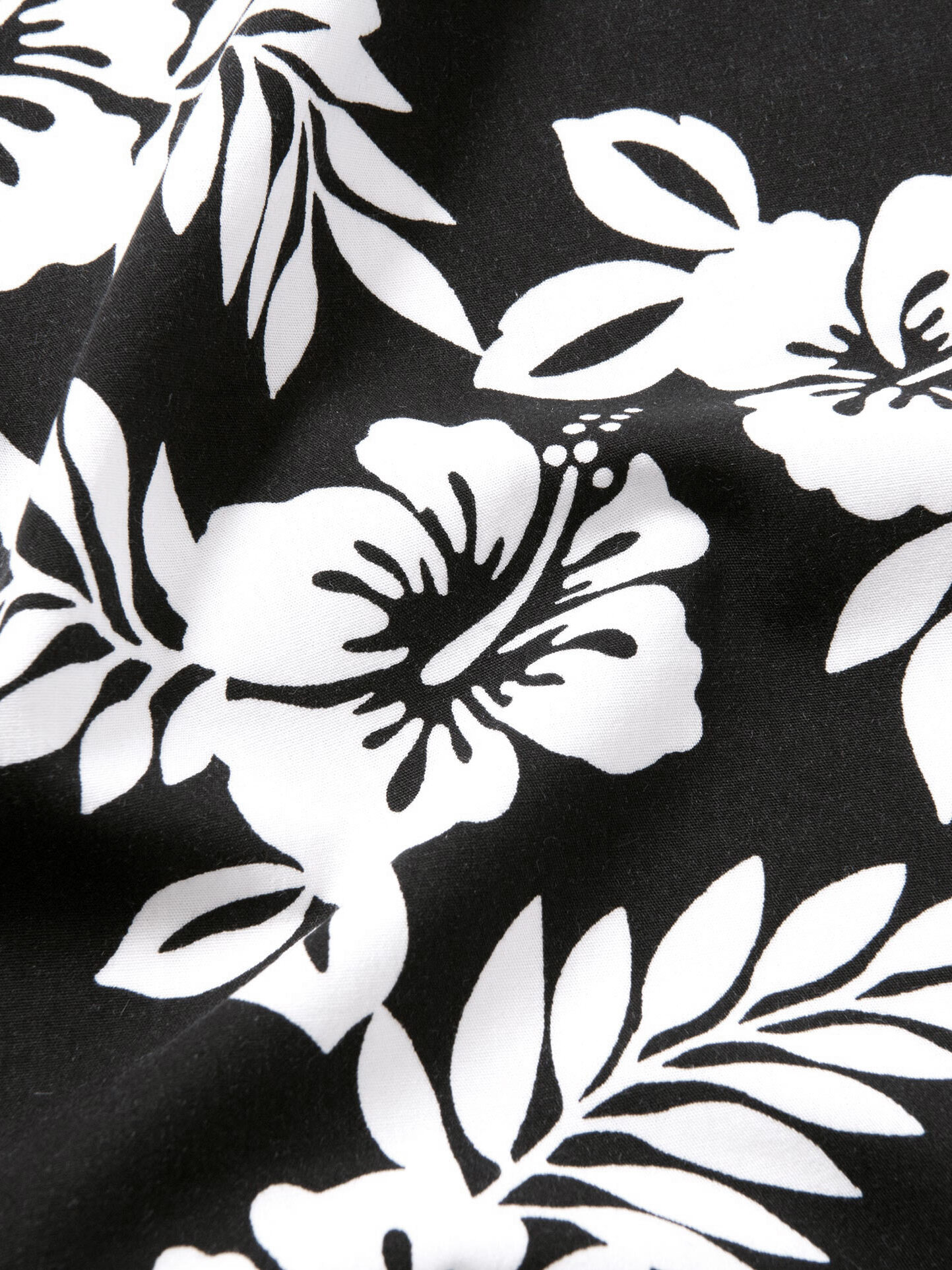 Japanese Black and White Aloha Floral Shirts by Proper Cloth