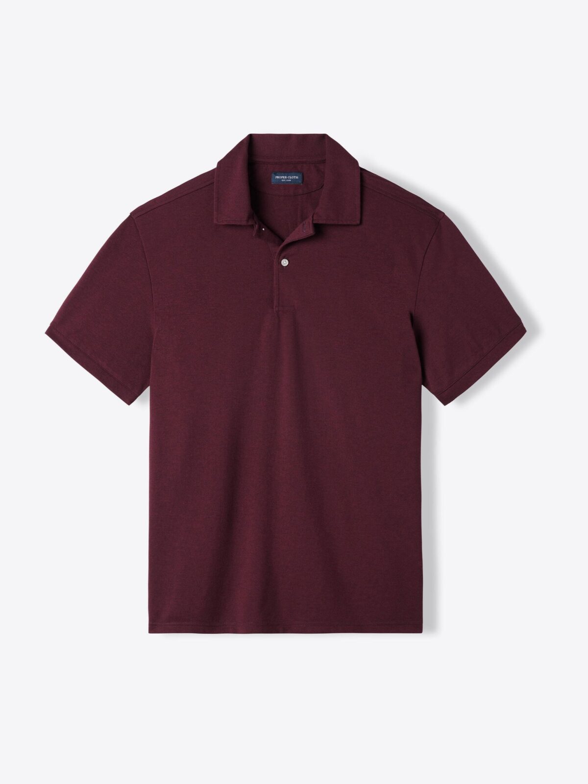 【わくさん】Rondine Burgundy The Italian Cotton Pique Polo in Burgundy
