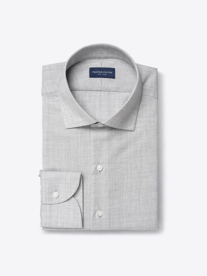 Reda Dove Grey Melange Merino Wool 