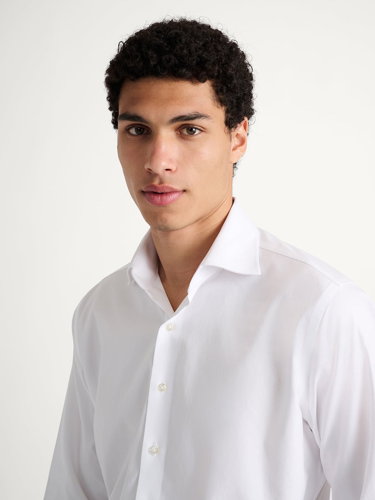 pinpoint white dress shirt O'Connell's Button Down Dress Shirt - Pinpoint Oxford Cloth