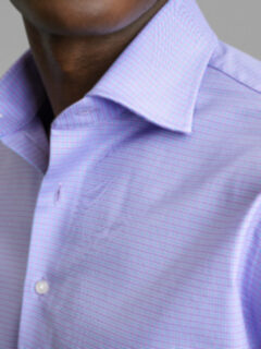 The Thomas Mason Wrinkle-Resistant Shirt in Lavender and