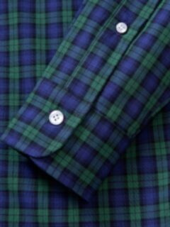 Black Watch Tartan Fitted Shirt Shirt by Proper Cloth
